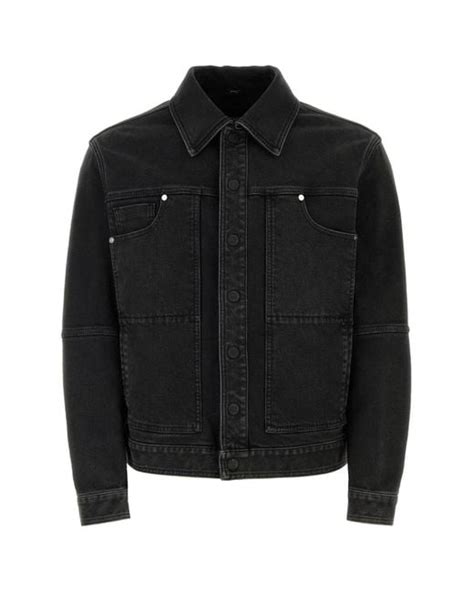 fendi denim jacket hangtw|Black FF denim jacket .